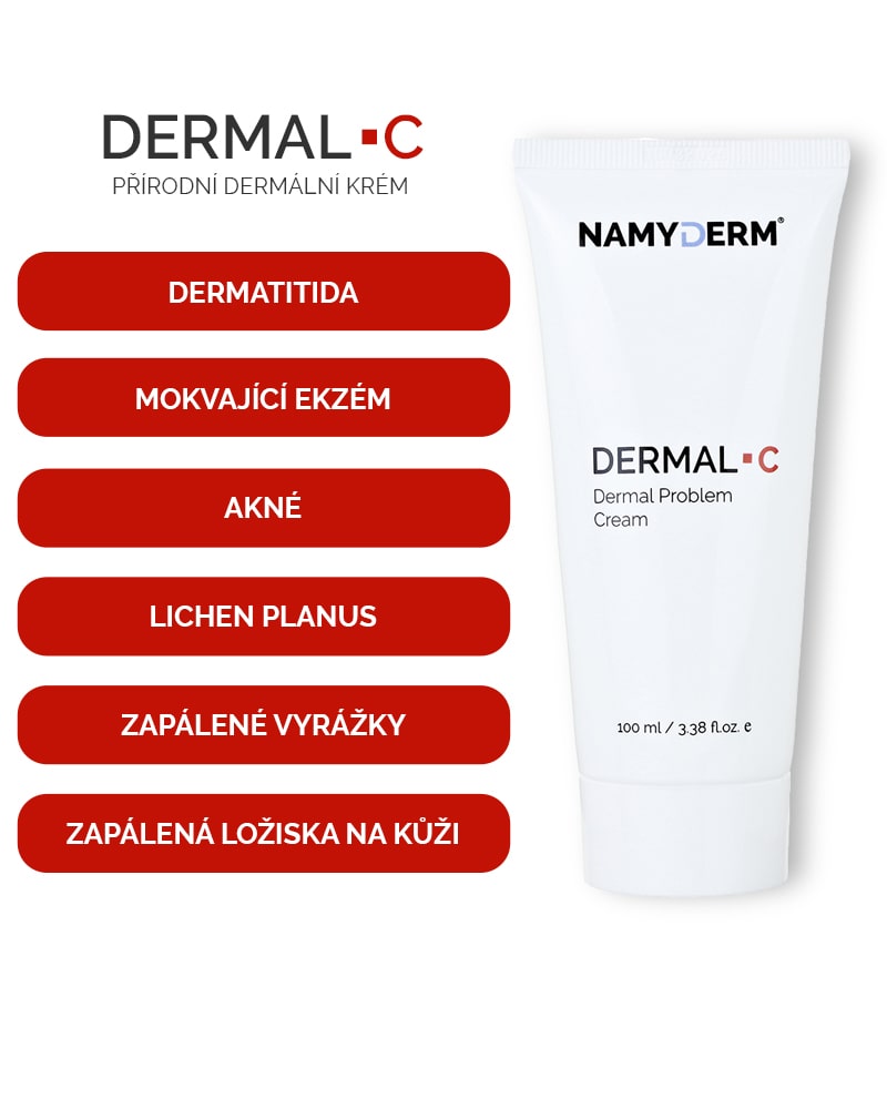 Dermal C – přírodní dermální krém. Ekzém, akné, dermatitida