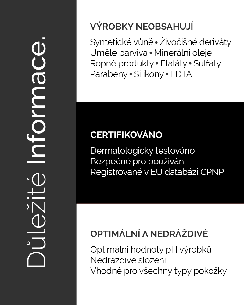 Důležité informace o Detox Cleansing Gel