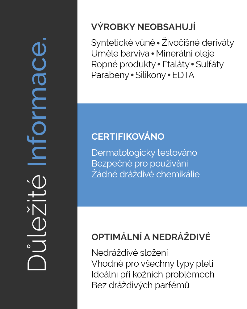 Důležité informace o pracích proužcích